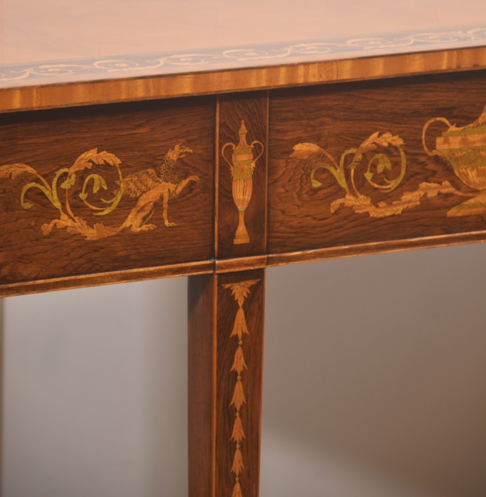 Sheraton Style Marquetry Side Table View IV