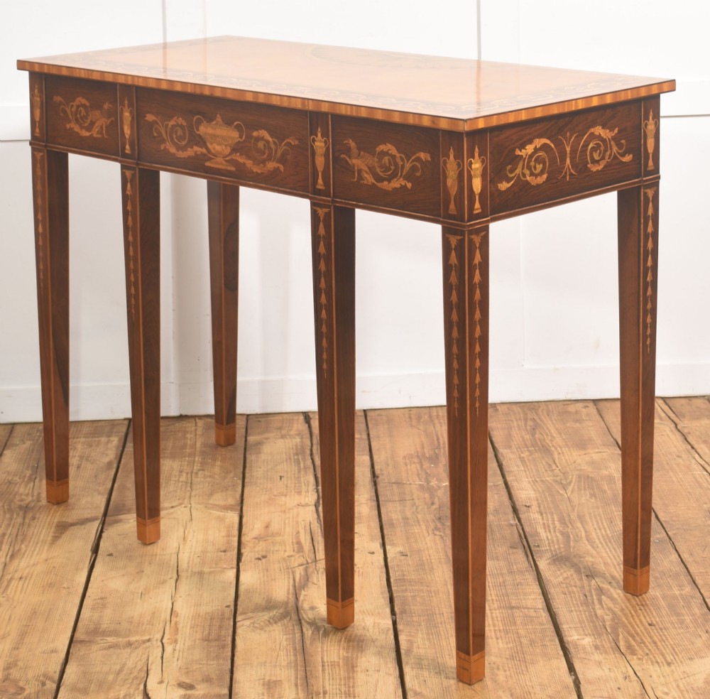 Sheraton Style Marquetry Side Table View VIII