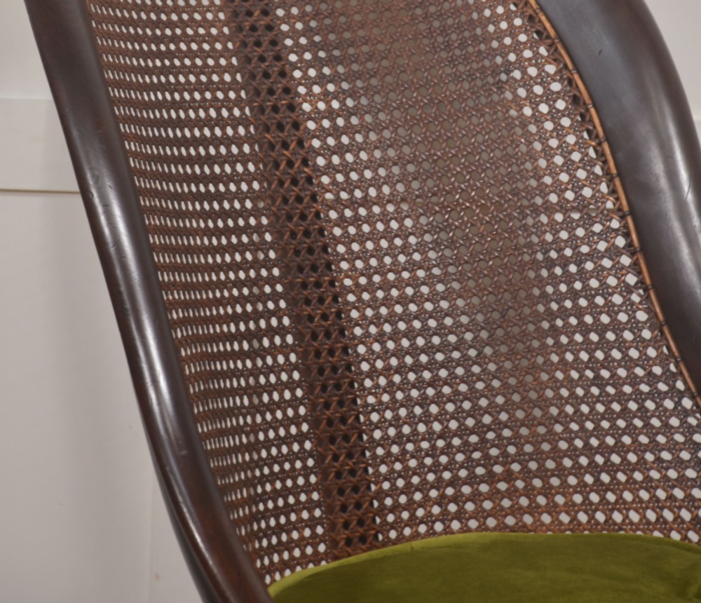 Victorian Mahogany And Cane Slipper Chair View III