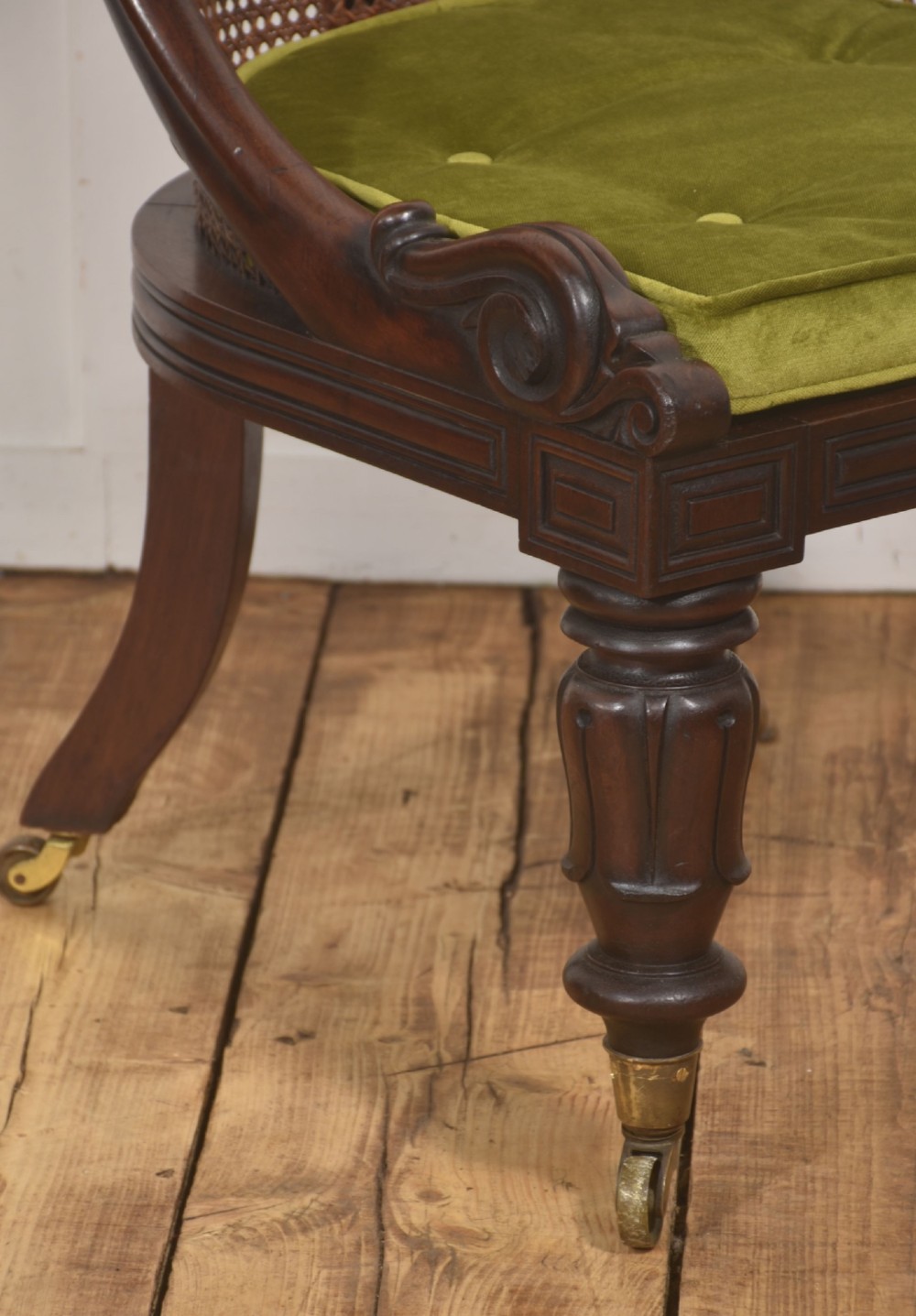 Victorian Mahogany And Cane Slipper Chair View IV