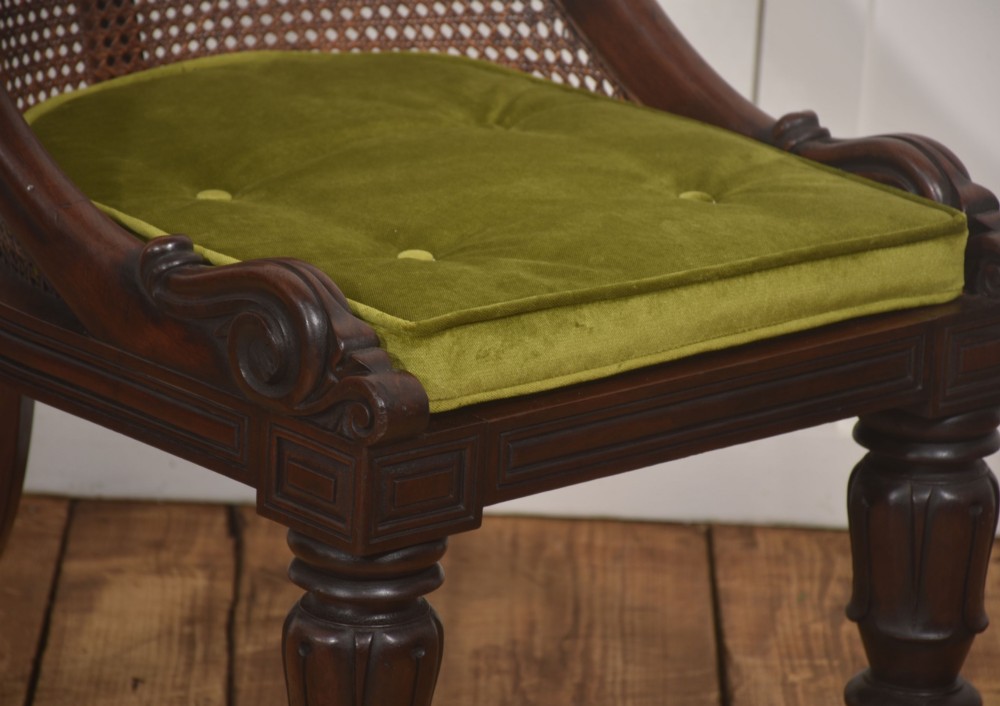 Victorian Mahogany And Cane Slipper Chair View V