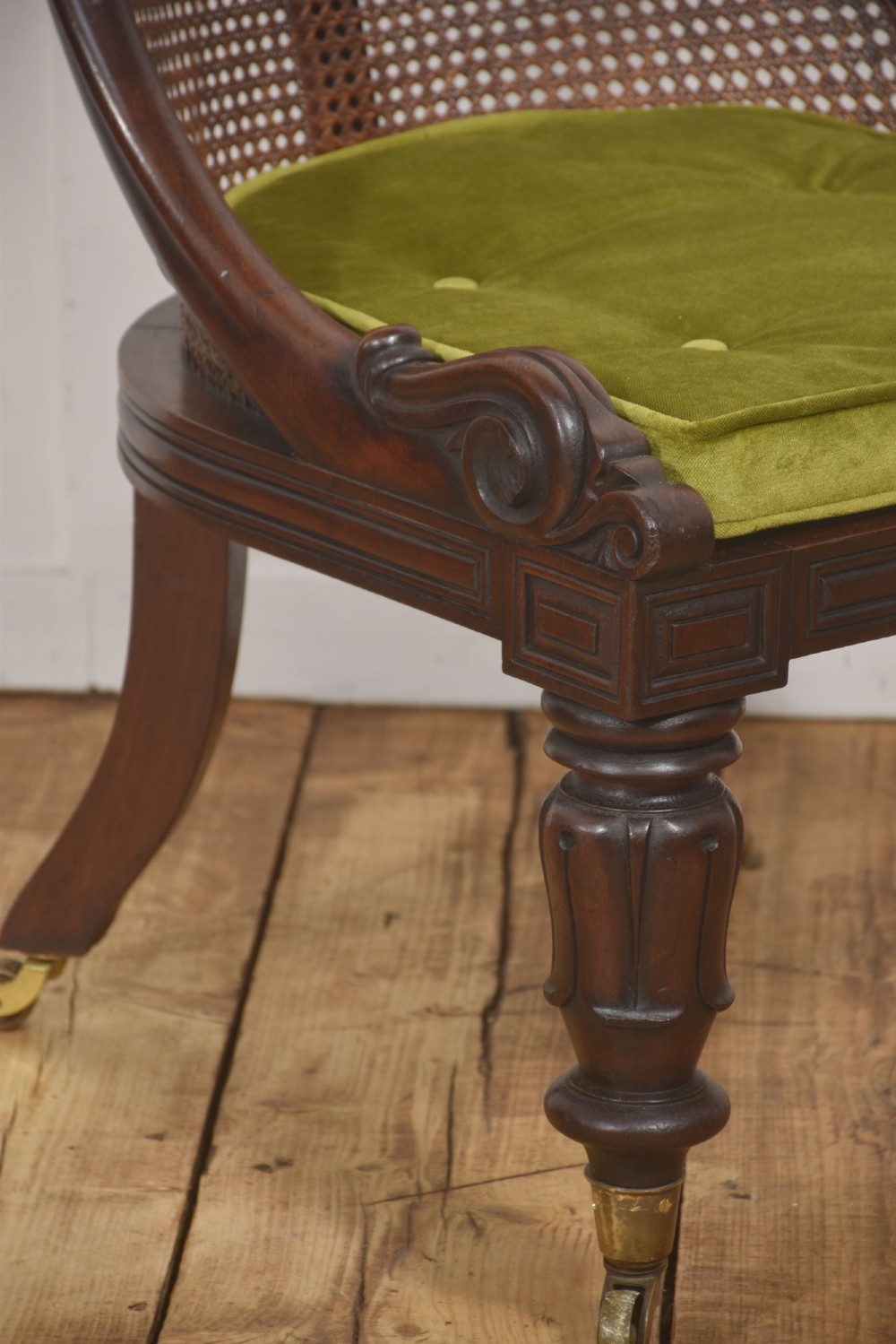 Victorian Mahogany And Cane Slipper Chair View VI