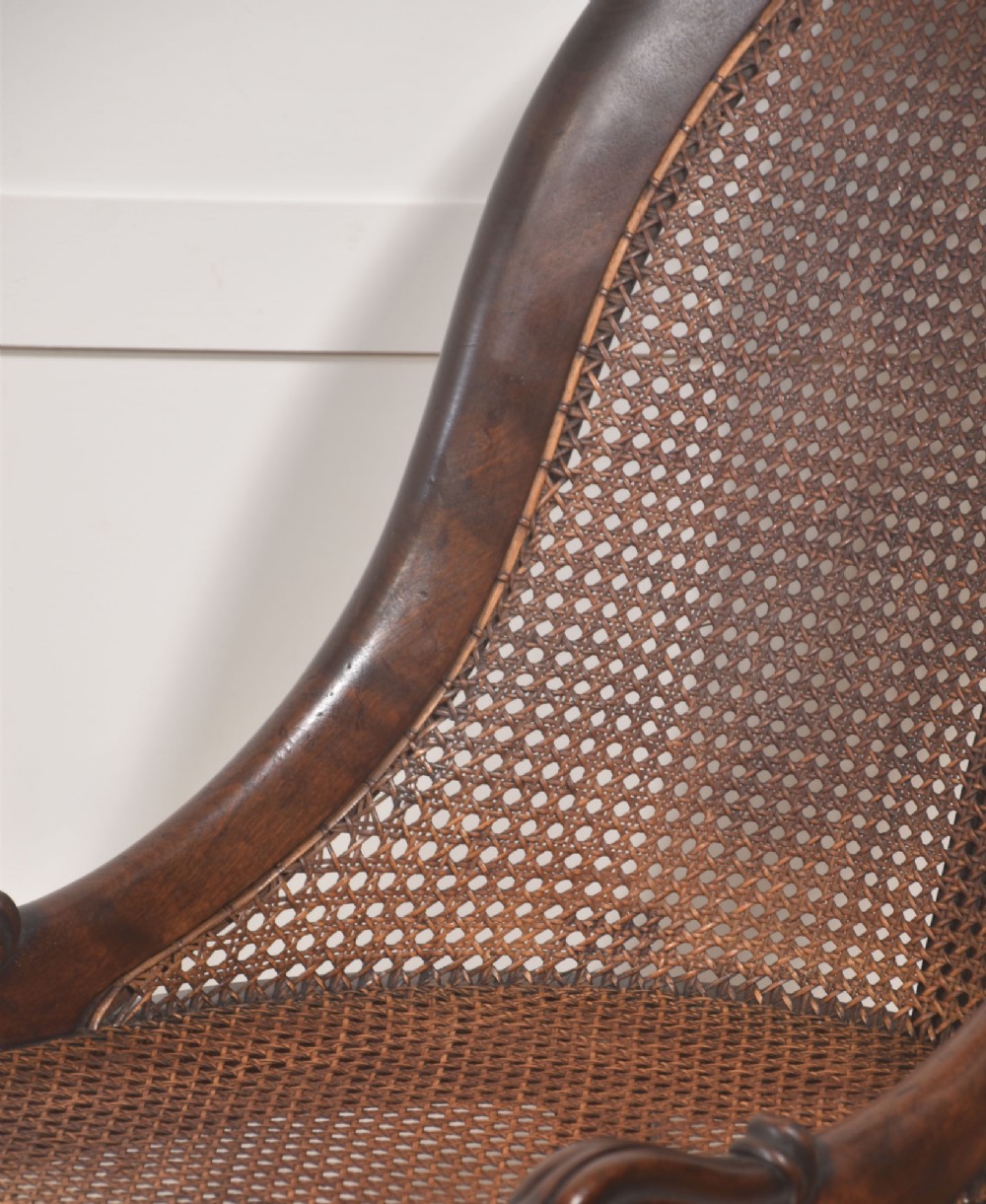 Victorian Mahogany And Cane Slipper Chair View VIII
