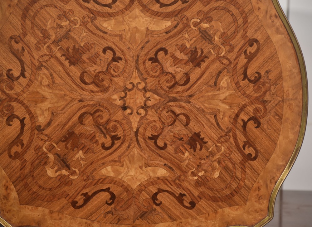 Pair Of French Louis XV Style Marquetry Side Tables View VI
