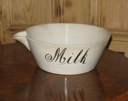 Antique Staffordshire Milk Pan Circa 1880