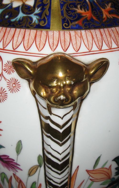 fig 2. TWO FINE ANTIQUE COPELAND CHINA LAMPS circa 1880