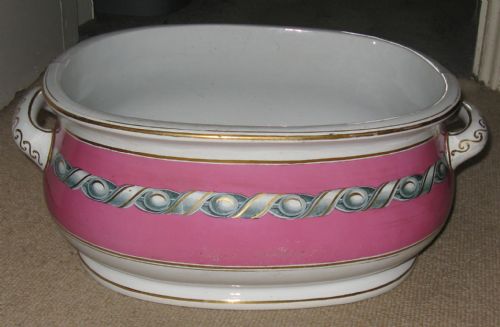 Fine Victorian Copeland Design Registered Footbath 1859