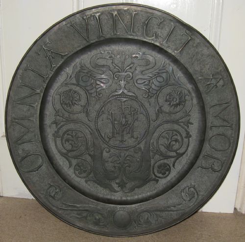 Large Arts and Craft Style Copper Charger Circa 1900