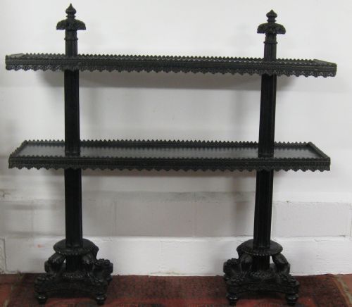 Anglo Indian 19thc Campaign Dumb Waiter/buffet in the English Regency Style