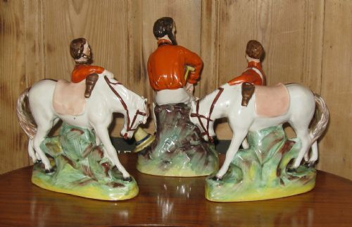 fig 1. Rare Group of Three Staffordshire Figures - Italian Independence circa 1860