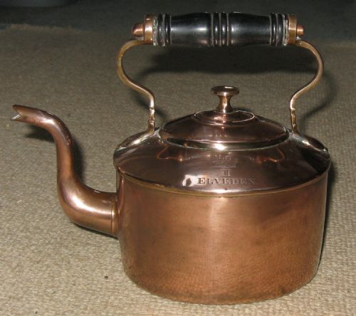 19th Century Elveden Hall, Norfolk Copper Kettle - Jones Bros, London