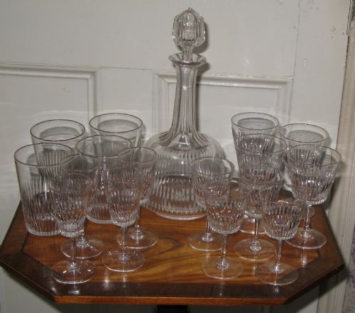 Suite of Edwardian Cut Glasses Circa 1910