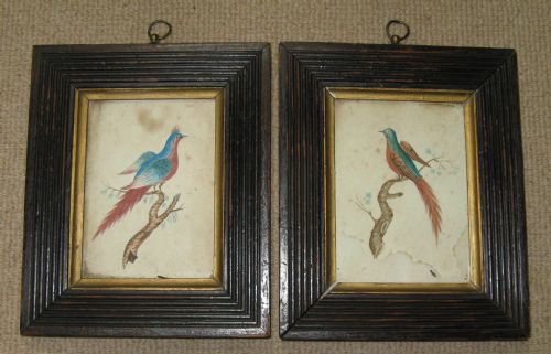 Pair of Georgian Watercolours in Original Frames Circa 1800