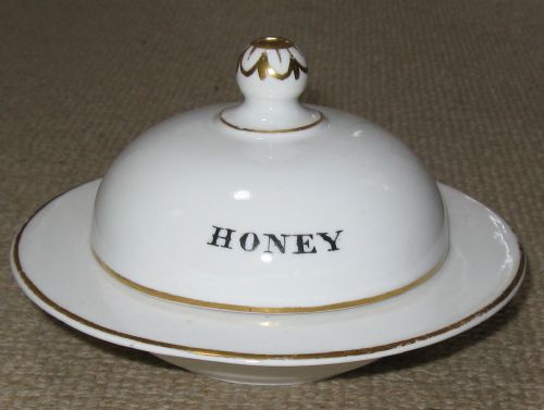 Copeland Honey Dish & Cover Circa 1880