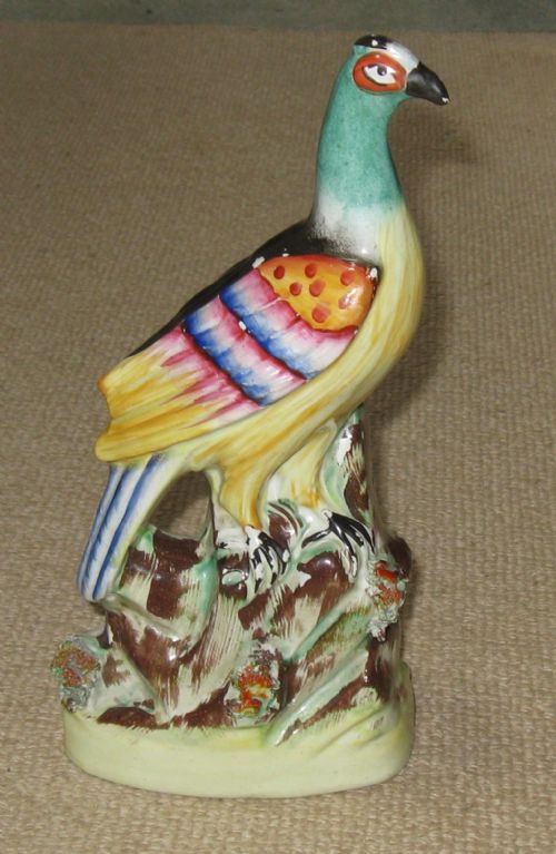 Victorian Staffordshire Pheasant Circa 1860