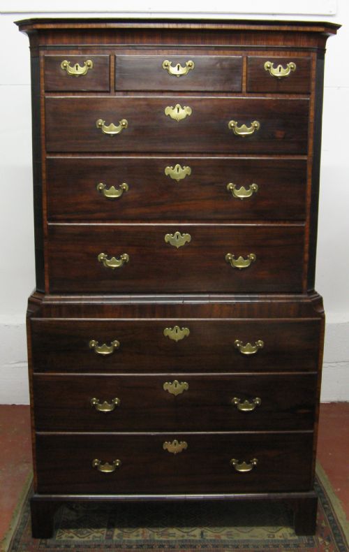 Fine & Unusual Georgian Tallboy Chest on Chest Circa 1740