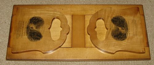 Unusual Mauchline Ware Extending Book Rack Circa 1870