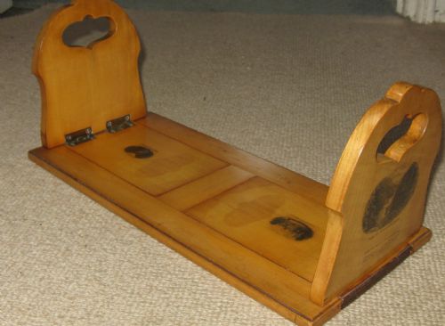 fig 1. UNUSUAL MAUCHLINE WARE EXTENDING BOOK RACK circa 1870