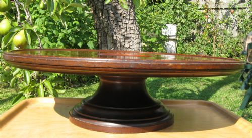 fig 1. LARGE VICTORIAN MAHOGANY LAZY SUSAN circa 1880