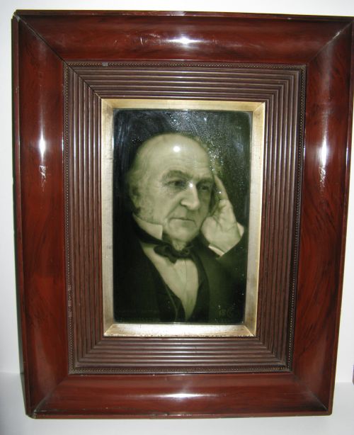 Sherwin & Cotton Emaux Ombrants Tile of Gladstone 1898 - Original Frame