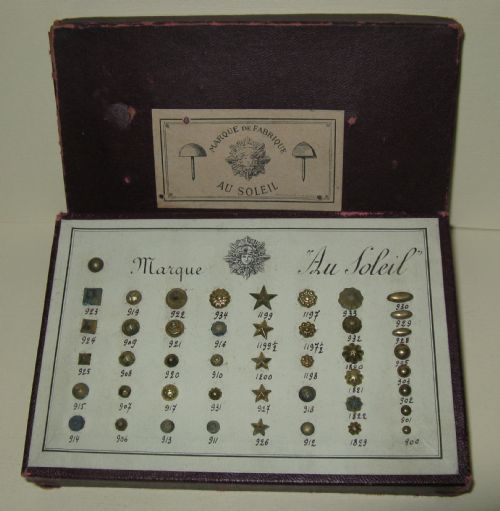 Rare Traveller's Display Samples of French Upholstery Nails C1900