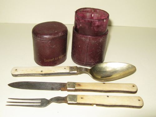 Victorian Campaign Folding Cutlery Set