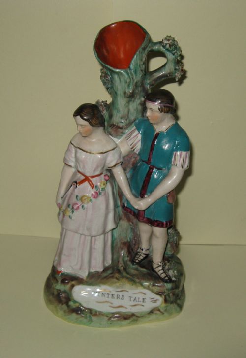 Staffordshire Shakesperian Figure of a 'Winters Tale' C1860