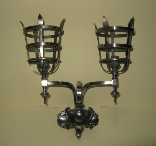 Edwardian Two Branch Brazier Wall Light C1910
