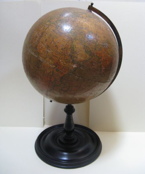 Philip's 9 Inch Terrestrial Globe on Turned Wood Stand C1920