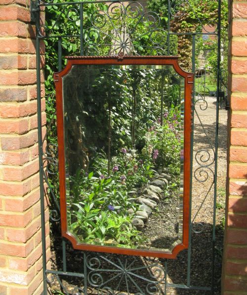 Large Georgian-style Mahogany Framed Mirror Circa 1910