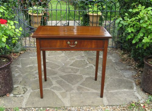 Georgian Mahogany Single Drawer Side Table C1800