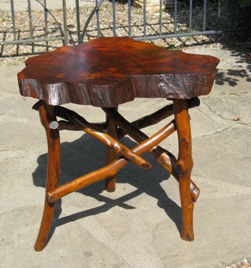 fig 1. VICTORIAN RUSTIC COFFEE TABLE c1880