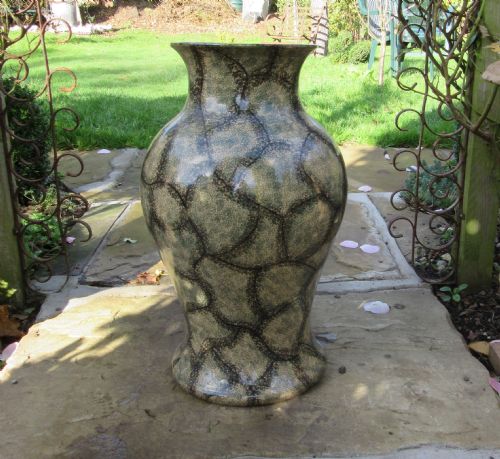 Large Victorian Stoneware Vase Lipscombe & Co London Pottery Circa 1880