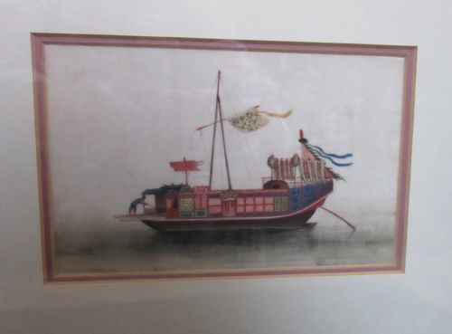 fig 1. TWO 19th CENTURY CHINESE PAINTINGS ON RICE PAPER