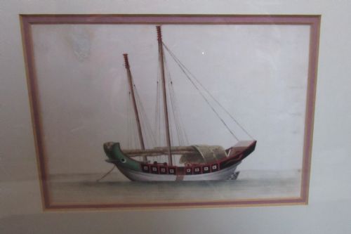 fig 2. TWO 19th CENTURY CHINESE PAINTINGS ON RICE PAPER