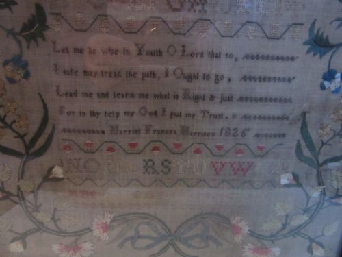 fig 1. ENGLISH GEORGIAN SAMPLER HARRIET FRANCES HARRISON 1825
