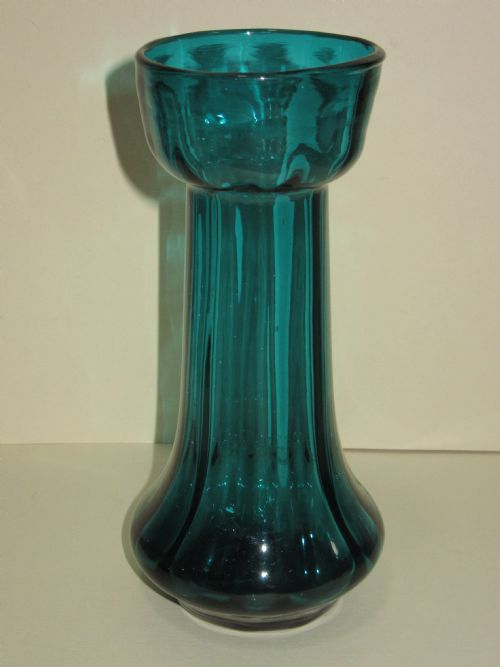 Victorian 'Bristol Green' Glass Hyacinth Vase C1880