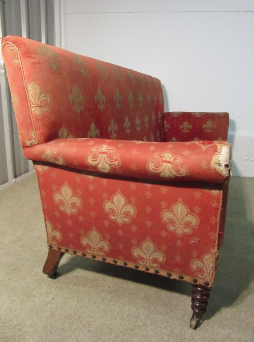 fig 1. LARGE COUNTRY HOUSE STYLE SOFA by GREGORY & Co c1860