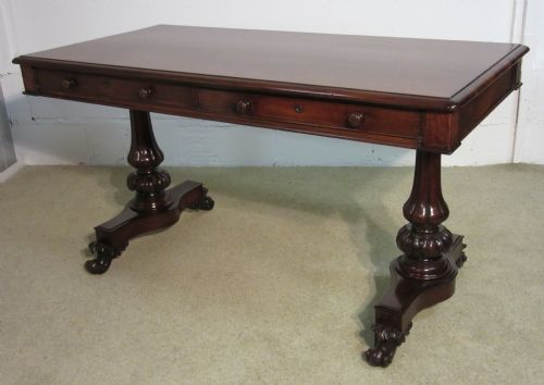 Fine Rosewood Library Table by Saunders and Woolley C1840