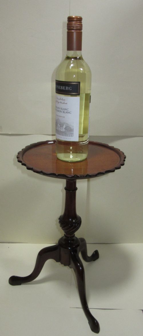 Small Edwardian Mahogany Wine Table C1910