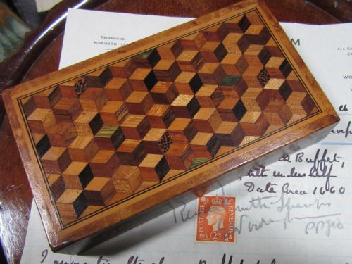 Tunbridgeware Paper Weight Circa 1860