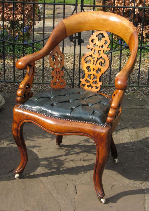 Good Victorian Office Armchair Circa 1870