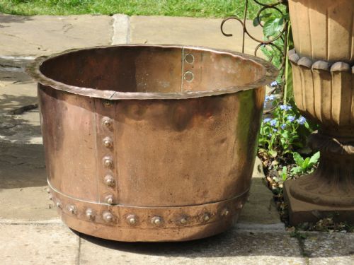 Victorian Copper Log Bin C1880