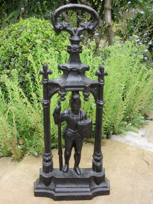 Fine Victorian Gothic Cast Iron Door Stop C1860