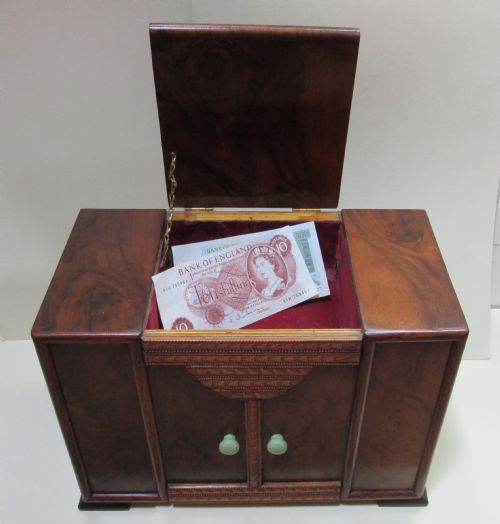 Art Deco Miniature Sideboard Money Box