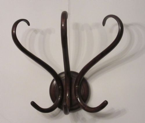 Unusual Wall-mounted Thonet Bentwood Hat Stand