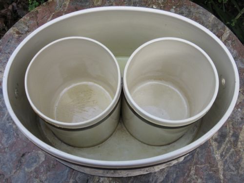 RARE ENGLISH ADAMS STONEWARE WINE COOLER C1820 - ADDITIONAL PHOTO 1