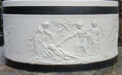 RARE ENGLISH ADAMS STONEWARE WINE COOLER C1820 - ADDITIONAL PHOTO 5