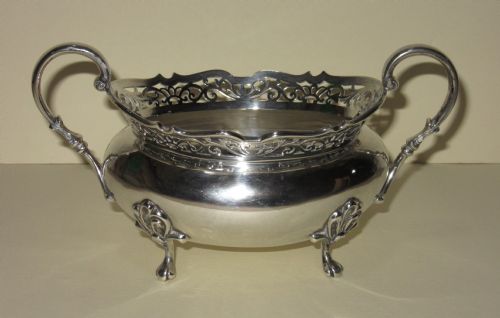 Mappin & Webb Silver Sugar Bowl London 1915