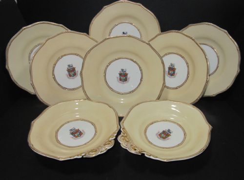 Armorial Dessert Service Praesto Et Persto C1840